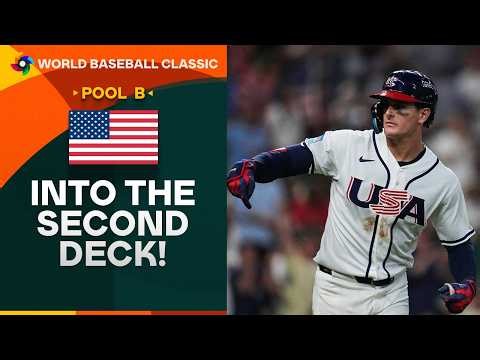 ROMAN'S WORLD 🌐 Roman Anthony clobbers a three-run home run to extend USA's lead against Mexico!