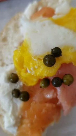 Green Peppercorn in Brine on Lox Egg Bagel Sandwich /Ms.Lillypad WTS Thanks * Dhanyavaad * Shukriya