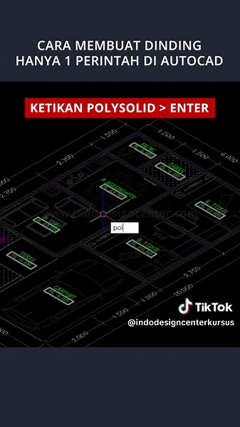 Cara mudah membuat dinding hanya dengan 1 perintah di AutoCAD 🥳 Next kita harus share tentang apa lagi? komen di bawah ya! #commandautocad #autocad #autocadtutorial #autocad2d #autocad3d #arsitek #architecture #architecturedesign #tutorial #tutorials #plugin #tipsandtricks #exterior #exteriordesign #interiordesign #denah #denahrumah #dinding #flooring #rumahidaman #fyp #fypシ゚viral #sketchup #sketchup3d #sketchuptutorial