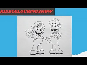 Mario and Luigi - Super Mario Bros Coloring Pages