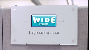 Quartet Glass Whiteboard, Magnetic Dry Erase White Board for Cubicle Walls, 24” x 14”, White Frameless Infinity Wall Hanging Mount, Home School Supplies or Home Office Decor (PDEC2414)