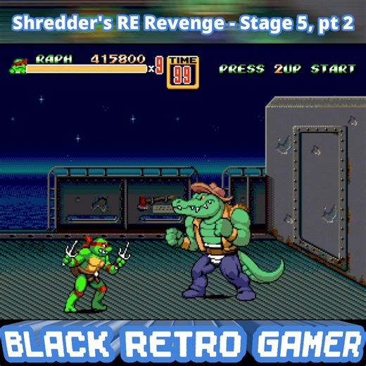 Stage 5, Part 2 from TMNT Shredder's Re-Revenge. Great SOR 2 Hack where they replace enemy sprites and story with those from TMNT Shredder's Revenge! Playing with Mega Everdrive pro on Analogue Mega SG. Recorded 01/12/24. Enjoy! #retro #retrogames #retrogaming #sega #TMNT #arcadegames | Black Retro Gamer