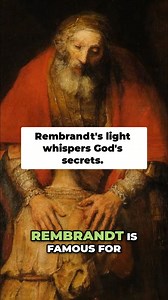 Rembrandt's use of light and shadow isn't just technical—it's theological. Light doesn't overwhelm darkness; it meets it. Faces emerge slowly, hands glow softly. The divine is suggested, not announced. God whispers, not shouts. What do you think? #Rembrandt #ArtHistory #Chiaroscuro #Theology #Painting | Patheos Catholic