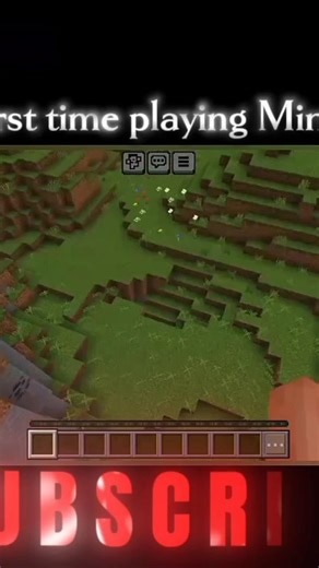 Iam first time playing Minecraft 🤣🙏#viralshort #minecraft