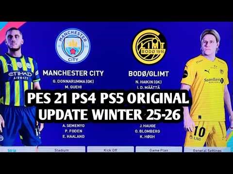 REVIEW HASIL UPDATE PATCH OPTION FILE PES 2021 PS4 PS5 FULL WINTER 2025 - 2026 | BODO GLIMT