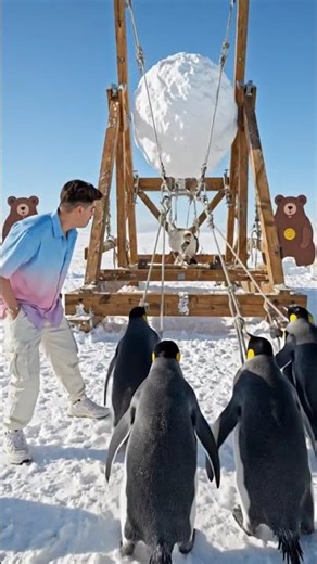 pegwin with attek bear || pegwin ||❤️ #trendingsong #viralvideo