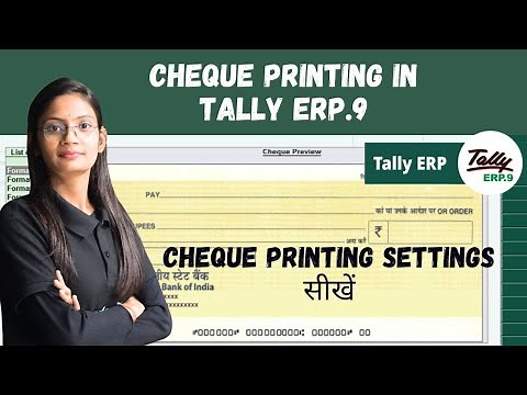 Tally ERP.9 Part-14 | Cheque Printing in Tally ERP.9 Cheque | ComputerTechAcademy | #tallyerp9