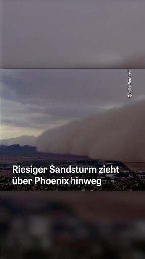 Aufnahmen zeigen riesigen #Sandsturm über US-Großstadt #Phoenix