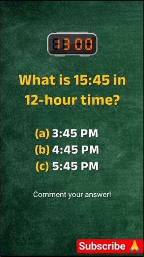 24-Hour Clock Challenge: ​Can You Crack This? #quiz #math #shorts #puzzle