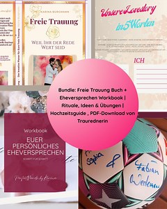 Bundle: Free Wedding Book   Wedding Vows Workbook | Rituals, Ideas & Exercises | Wedding Guide, PDF Download From Wedding Officiant - Etsy Canada