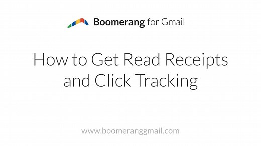 How to Request Read Receipts & Click Tracking with Boomerang for Gmail