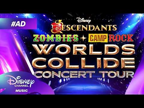 AD | Descendants/Zombies/Camp Rock: Worlds Collide Tour Promo 🎤 | Disney Channel