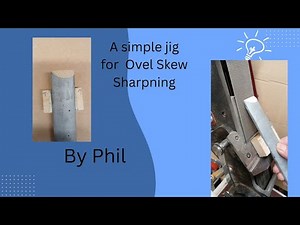 How to Sharpen a Ovel Skew using a jig. Woodturning with Phil.