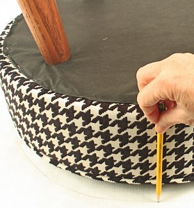How to Upholster a Round Stool