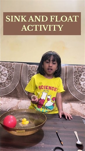 Sink or Float? 🚢🪨 Fun Science Experiment for Kids | #Shorts