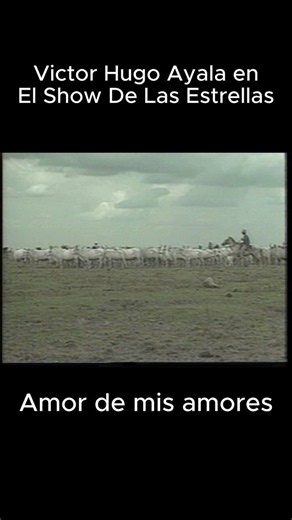 Un bolero que no pasa de moda, "amor de mis amores" interpretado por Victor Hugo Ayala. Con mucha ilusión para el agrado del publico de El Show De Las Estrellas https://t.co/EDwsP7OE3s