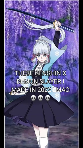 Genshin Impact × Demon Slayer Crossover Fan Art Collection