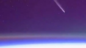 Comet Tsuchinshan-ATLAS can be barely seen from Earth, but it is visible from the International Space Station.