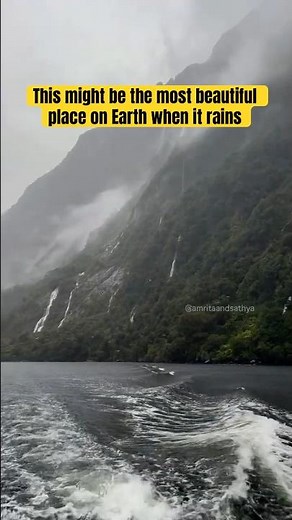 🌧️ This might be the most beautiful place on Earth when it rains | Piopiotahi Milford Sound NZ