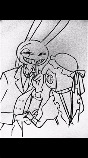Pomni x Jax how to draw from the amazing digital circus#trending#pomni#jax#theamazingdigitalcircus