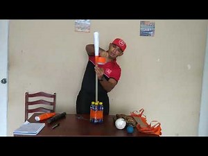 como elaborar un batting tee en casa con materiales alternativo