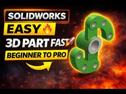 SolidWorks 3D Model Tutorial | SolidWorks Beginner Tutorial Step by Step
