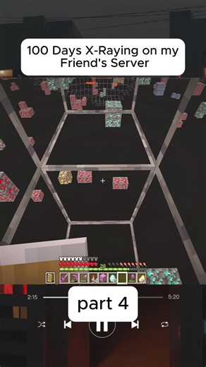 100 Days X-Raying on my Friend's Server-4 | 100 days xray minecraft