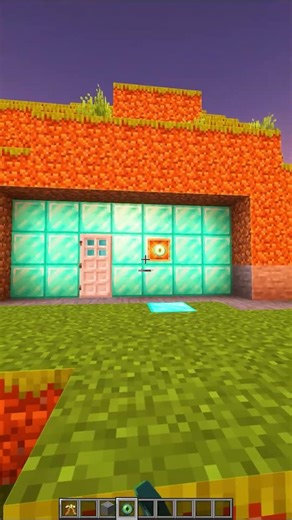 Minecraft simple sensor door(Matadora) #minecraft #shorts