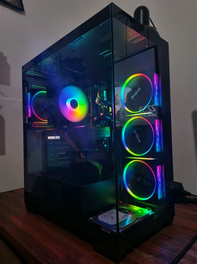 Cambiazo total de apariencia 😍 Hermoso gabinete Deepcool CG580 4F V2 tipo pecera ✨ #pcgaming #deepcool #gaming #rgb #nodoX