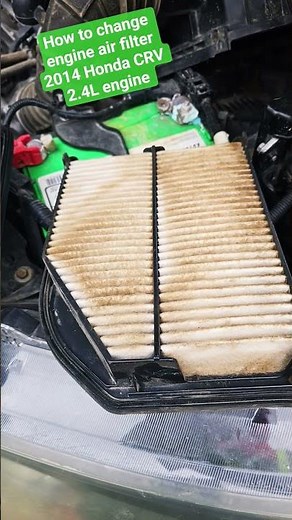 DIY ENGINE AIR FILTER CHANGE 2014 HONDA CRV 2.4L | KIKOY YOUTUBE TV
