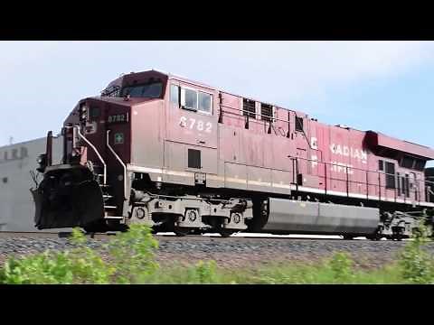 GE Locomotive Sound Compilation - Vol. 2 ES44AC + AC4400CW Throttle Ups w/ Earth Shaking Audio [OC]