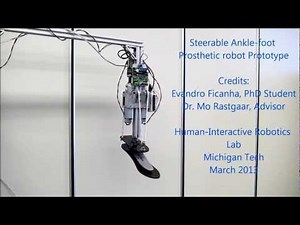 Steerable Ankle-foot Prosthetic Robot, a prototype