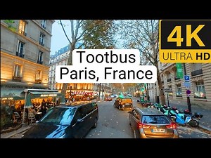Hop-On Hop-Off Paris 🚌 | Tootbus Evening Ride Through Iconic Boulevards (4K)