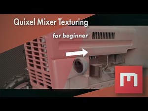 How to make an easy texture for a 3D object - Quixel Mixer tutorial for beginner