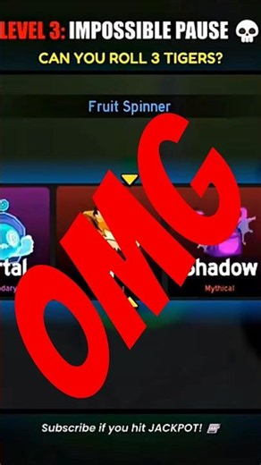 can u roll 3tiger as a jackpot🐅🐅🐅(bloxfruit challange)#viral#viral shorts credit:-jassi roblox