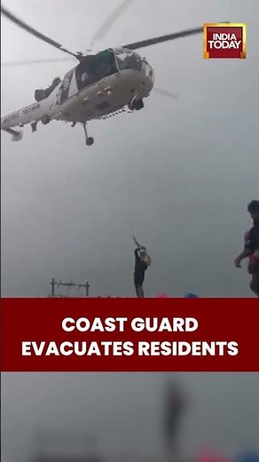 Coast Guard Evacuates Residents As Floodwaters Inundate Gujarat's Navsari #flood