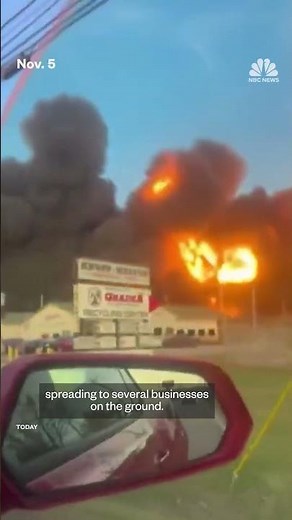 Dramatic video shows the moment a UPS plane crashed during takeoff