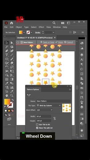 Repeat Pattern Design in Adobe Illustrator | Quick & Easy Method #tutorial #tricks #tips