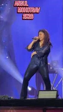 Sunidhi Chauhan stage performance in angul 2k26 #angul #sunidhichauhan full on fire 🔥