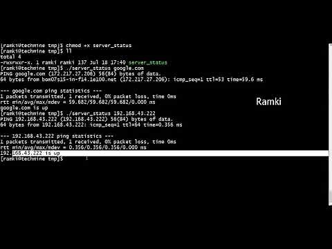 How to check Server Status using Shell Script | Devops Interview Question