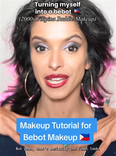 the makeup tutorial for bebot! lemme know what y'all think makeup details: base: @M·A·C Cosmetics strobe cream in pink lite @Saie slip tint concealer 14 @Huda Beauty faux filter color corrector in peach @Haus Labs tri-clone foundation in 330 Medium cool bronzer: Mac cosmetics pressed bronzer in Medium golden eyes: Outer corner @Maybelline New York PH lasting drama automatic gel pencil in black Inner corner @ColourPop Cosmetics so elemental angel the and in the zen Upper eyelashes @Bobbi Brown ey