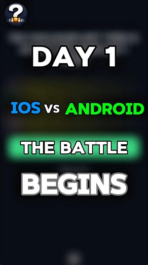 Day 1: iOS vs Android - the battle begins. The 1$ experiment begins