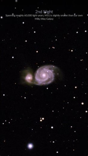 M51 Whirlpool Galaxy — 5 Nights of Deep Sky Imaging 🌌 #galaxy #astronomy #abovethestars #space