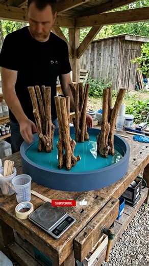 This Epoxy Coffee table Looks Insane?! 😍 #epoxyresin #table