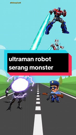 Ultraman Robot Serang Monster Lucu dan Konyol