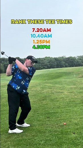 Rank these Tee Times….