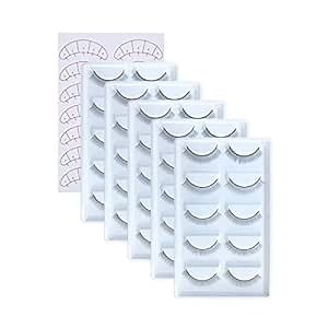 30 Pairs Practice Lashes for Lash Extensions Training Eyelash Extension