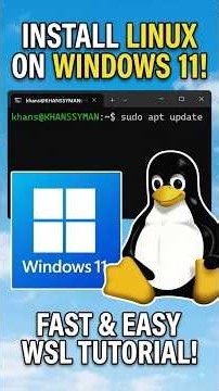 How to Install Linux(WSL) on #windows11 #linux #shorts