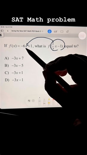 Mathematics Tutor Fatima on Instagram: "Functions and linear equations📈 📕:Acing the New SAT Math #sat #math #study #mathtutor #asmr"