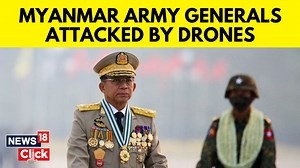 Myanmar crisis deepens: Anti-regime drones chase and attack military generals. Resistance forces are using unmanned flying vehicles to attack the regime's generals #Myanmar #MyanmarCrisis | News18 | Facebook